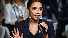 Americká kongresmanka Alexandra Ocasio-Cortezová na Mnichovské bezpe�nostní...