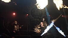 Metalová kapela Behemoth vystoupila b�hem turné The Unholy Trinity Tour 2025 v...