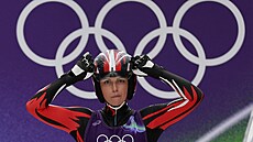 Rakouská sá�ka�ka Hannah Procková v olympijském ledovém korytu.