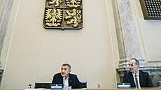 Jednání  koali�ní rady ANO, SPD a Motorist�. Na snímku premiér Andrej Babi�....