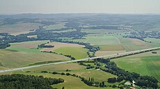 Vizualiace dálnice D3 od Václavic do Vora�ic.