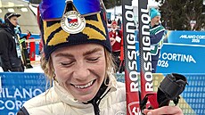 �eská biatlonistka Tereza Vinklárková po 11. míst� v olympijském vytrvalostním...