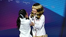 Dvacetiletá Alysa Liuová reprezentující USA p�edvedla mimo�ádn� obtí�nou volnou...