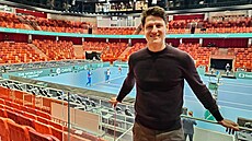 �Byla to t�e�ni�ka na dortu,� �íká Novotný o moderování Davis Cupu na Vyso�in�.