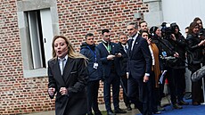 Italská premiérka Giorgia Meloniová na zámku Alden Biesen v den neformálního...