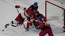 Momentka ze zápasu �esko - Kanada.