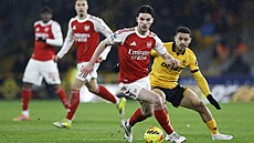 Declan Rice v zápase proti Wolverhamptonu.