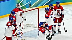 �e�tí hokejisté kon�í na olympiád� po proh�e 3:4 v prodlou�ení proti Kanad� ve...