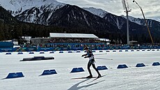 Krásné po�así, nabitá tribuna, lehký vítr. Podmínky pro sprint mu�� v...