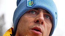 Skeletonista Vladyslav Heraskevy� se nezú�astní olympijského závodu....