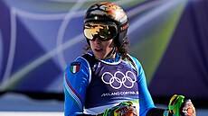 Italka Federica Brignoneová b�hem závodu ob�ího slalomu �en. (15. února 2026)