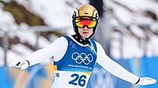 Kristjan Ilves z Estonska b�hem sout�e v severské kombinaci (skoky). (11....