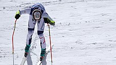 Jan Zabyst�an v akci v super-G (11. února 2026)