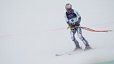 Ester Ledecká ve spodní �ásti trati chybovala, nechala se rozhodit, upadla a...