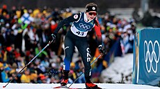 Anna Milerská v akci na ly�ích na 10 km voln�. (12. února 2026)