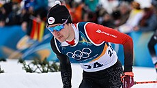 Jan Vytrval v akci b�hem b�eckého závodu. (11. února 2026)