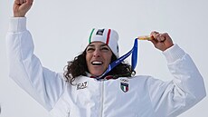 Italka Federica Brignoneová vít�zí v super-G �en. (12. února 2026)