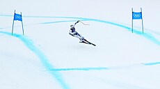 Ester Ledecká b�hem závodu v super-G (12. února 2026)