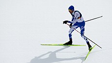 Herola Ilkka z Finska v akci b�hem individuálního závodu severské kombinace,...