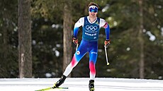 Petr Hák b�hem tréninku v biatlonu (12. února 2026)