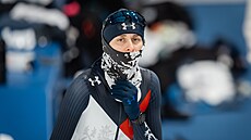 Martina Sáblíková vyrazila na trénink p�ed olympijským závodem na 5 kilometr�....