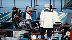 Martina Sáblíková vyrazila na trénink p�ed olympijským závodem na 5 kilometr�....