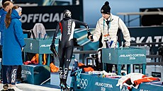 Martina Sáblíková vyrazila na trénink p�ed olympijským závodem na 5 kilometr�....