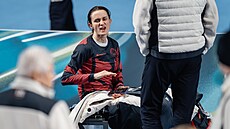 Martina Sáblíková na tréninku p�ed olympijským závodem na 5 kilometr�. (11....