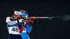 Francouzská biatlonistka Julia Simonová (11. února 2026)