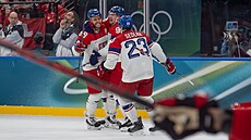 Martin Ne�as (�esko) vst�elil branku. (15. února 2026)