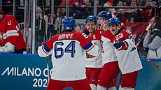 Martin Ne�as (�esko) vst�elil branku. (15. února 2026)