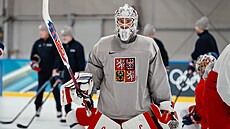 �eský tým absolvoval v Milán� trénink v kompletním slo�ení. Na snímku Luká�...