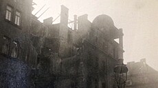 Ulice Prahy po náletu 14. února 1945.