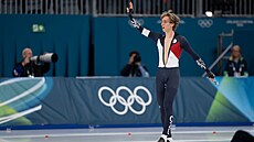 Rychlobrusla� Metod�j Jílek po vít�zném olympijském závod� na 10 000 metr� (13....