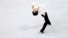 Jihokorejec Cha Junhwan sout�í vefinále volné jízdy mu�� na olympijských hrách...