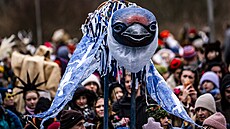 Oslavy masopustu v Roztokách u Prahy. (14. února 2026)