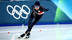 Martina Sáblíková startující v závod� na 5000 metr�. (12. února 2026)