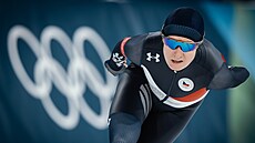 Martina Sáblíková jedoucí závod na 5000 metr�. (12. února 2026)