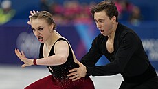 Kate�ina a Daniel Mrázkovi reprezentují �esko s dynamickým volným tancem. (11....