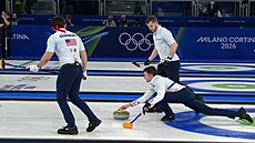 Curle�i z USA v utkání s �eskými reprezentanty. (11. února 2026)