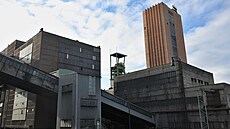 Poslední vyt�ené uhlí na Dole �SM u Karviné se je�t� musí rozt�ídit. Úpravna...