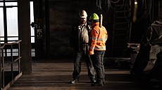 Poslední vyt�ené uhlí na Dole �SM u Karviné se je�t� musí rozt�ídit. Úpravna...