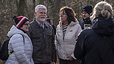 Prezident Petr Pavel s man�elkou Evou b�hem své náv�t�vy Prahy zavítali do...