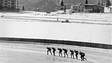 ZOH 1956 v Cortin� d�Ampezzo. Hokej pod �irým nebem. Nyní atrakce, tehdy...