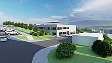 Vizualizace parkovacího domu, který vznikne v m�stské �ásti Brno-Nový Lískovec...
