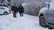 Sn�hová nadílka ve ��á�e nad Sázavou (17. února 2026)