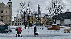 Sn�hová nadílka v Jihlav�. (17. února 2026)