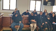 Skupina lidí se p�ed plze�ským soudem zodpovídá z týrání zví�at, podvod�,...