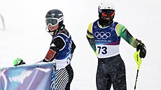 Henri Rivers IV. ve slalomu na olympijských hrách.