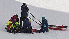 �ínská snowboardistka �ia-jü Liou spadla p�i tréninku na olympijských hrách.